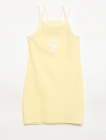 Canotta con spalline sottili e dettaglio sul petto