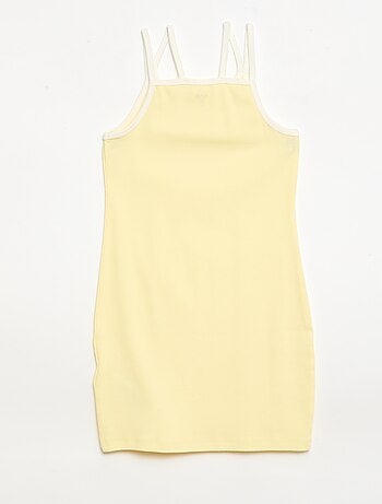 Canotta con spalline sottili e dettaglio sul petto