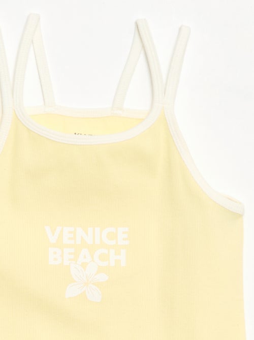 Canotta con spalline sottili e dettaglio sul petto - Kiabi