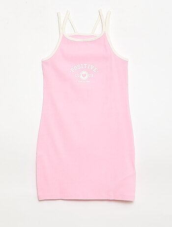 Canotta con spalline sottili e dettaglio sul petto