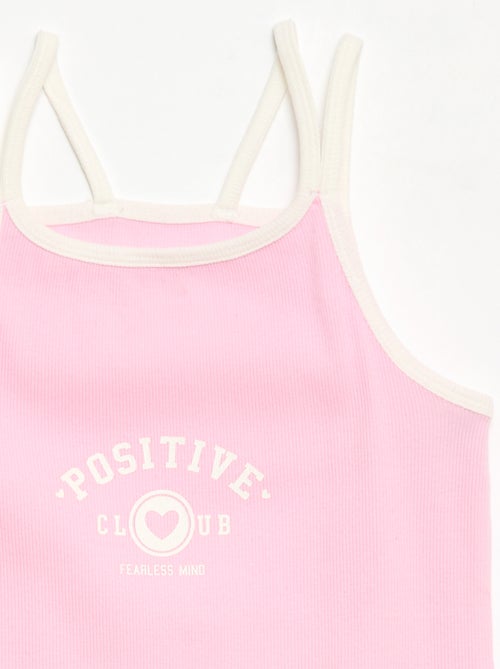 Canotta con spalline sottili e dettaglio sul petto - Kiabi