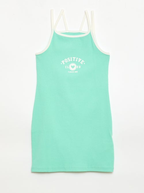 Canotta con spalline sottili e dettaglio sul petto - Kiabi