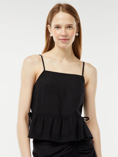 Canotta con spalline sottili e motivo - Kiabi