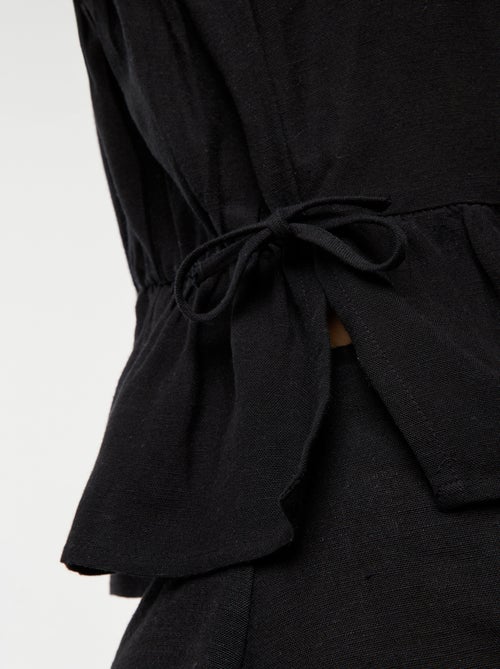 Canotta con spalline sottili e motivo - Kiabi