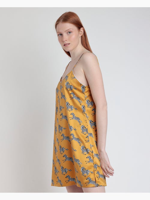 Canotta con spalline sottili in oro zebrato ADMAS LUXURY per donna - Kiabi