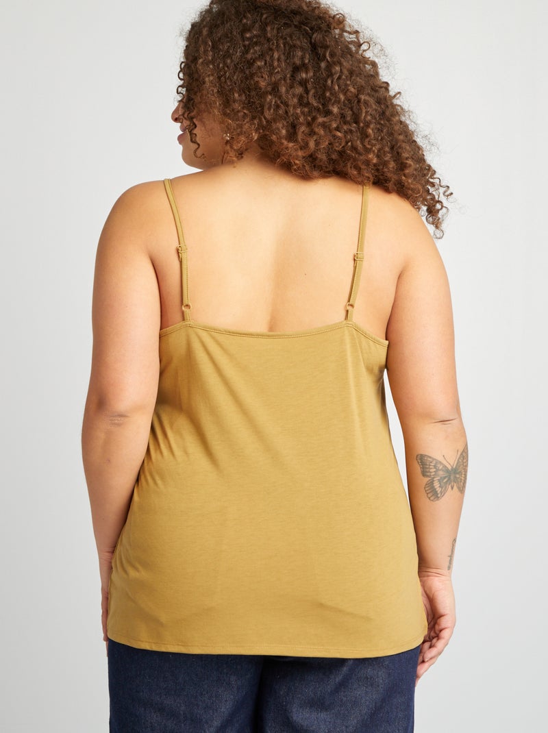 Canotta con spalline sottili VERDE - Kiabi