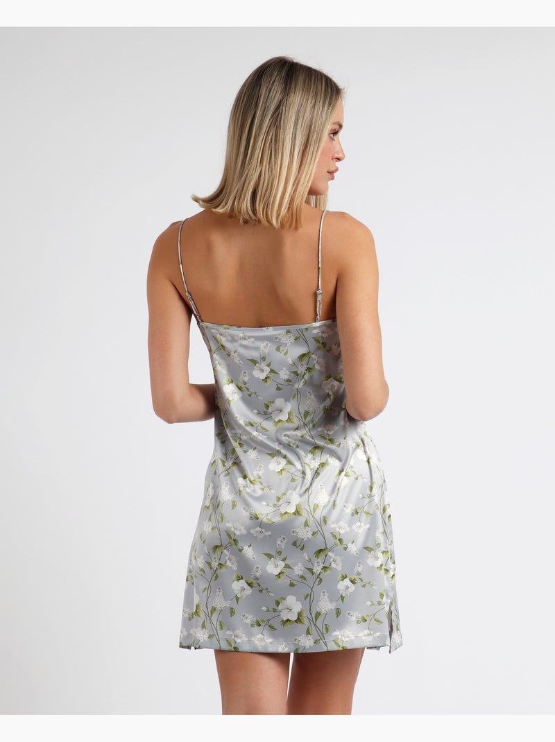 Canotta con spalline stile perle da donna ADMAS GARDEN Grigio perla - Kiabi