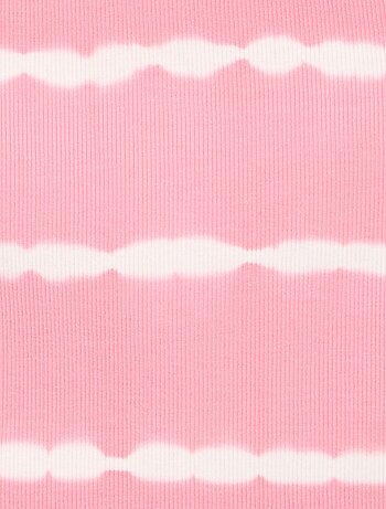 Canotta con stampa a righe tie-dye
