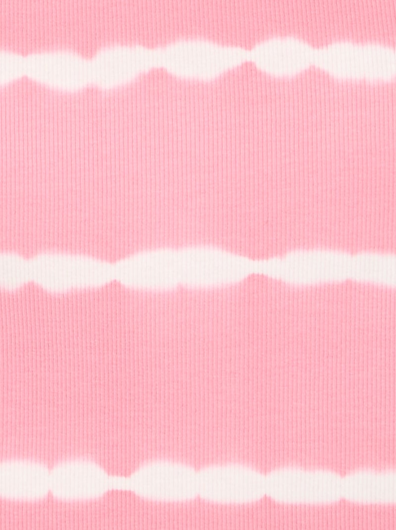 Canotta con stampa a righe tie-dye Rosa - Kiabi