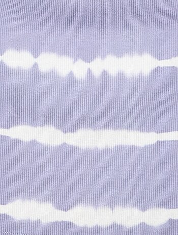 Canotta con stampa a righe tie-dye