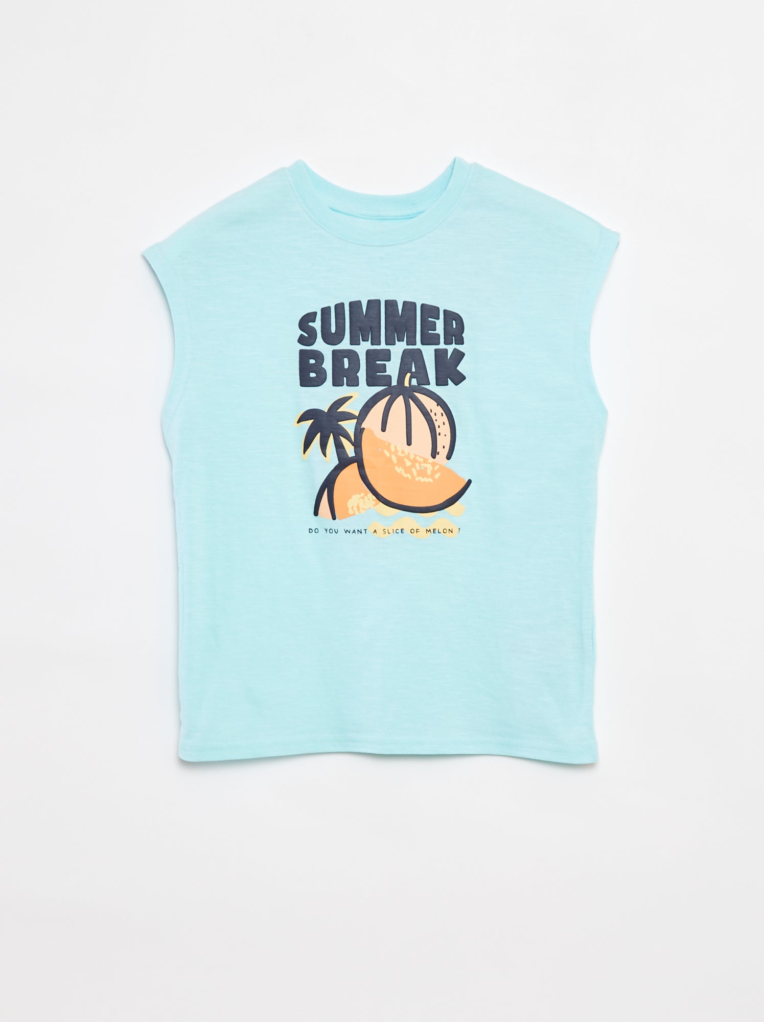 Canotta Uomo Neverless Relax Estate - Cotone 100%, Slim Fit, Stampa Bradipo DJ, Vestibilità Snella