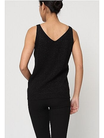 Canotta con strass Kebello