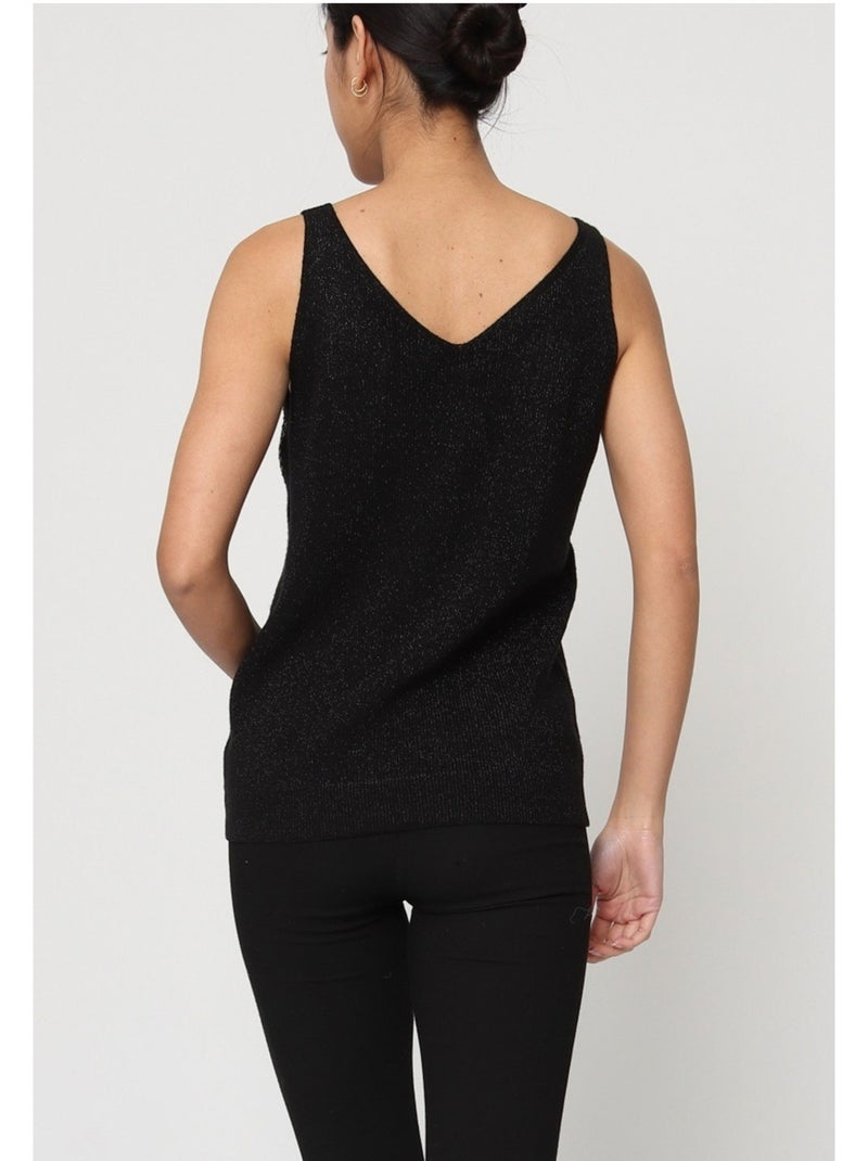 Canotta con strass Kebello Nero Nero - Kiabi
