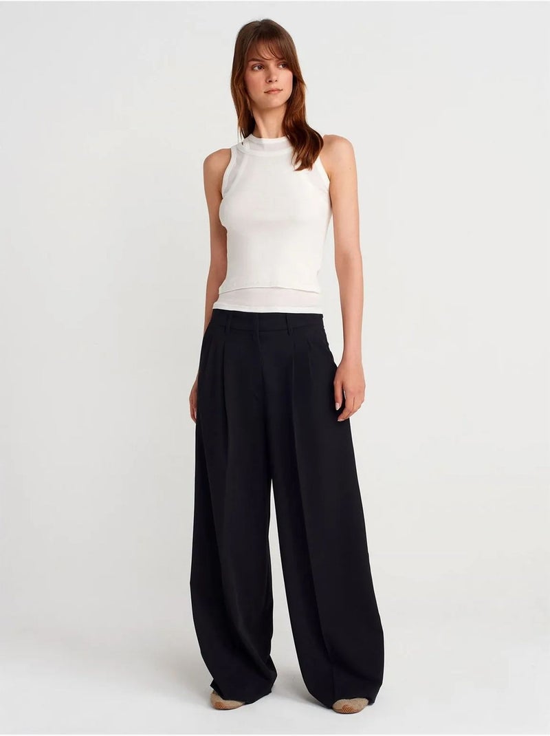 Canotta crop a coste in cotone dilvin Bianco - Kiabi