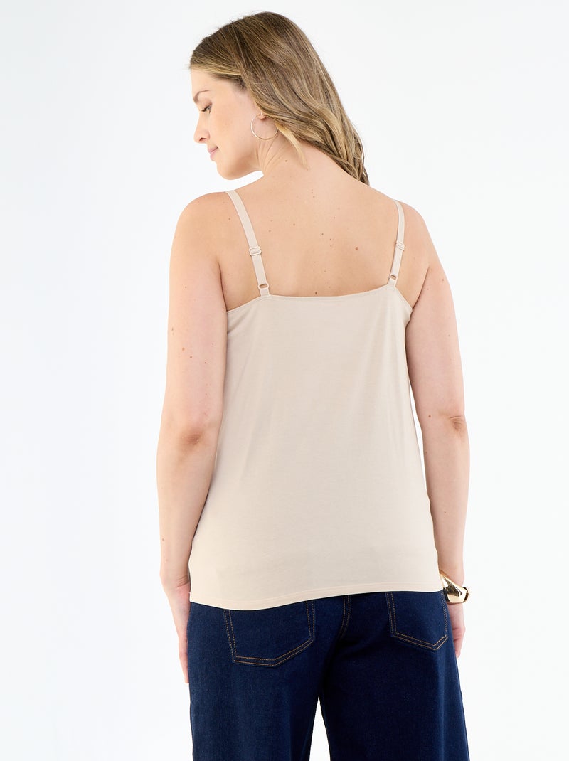 Canotta da allattamento Beige - Kiabi