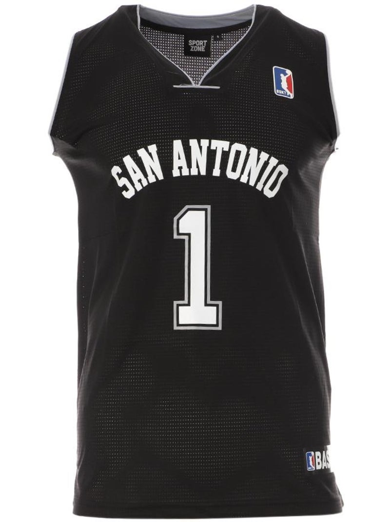 Canotta da Basket Uomo San Antonio Sport Zone Nero - Kiabi