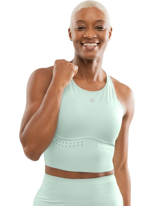 Canotta da corsa da donna fitness donna namib mint - Kiabi