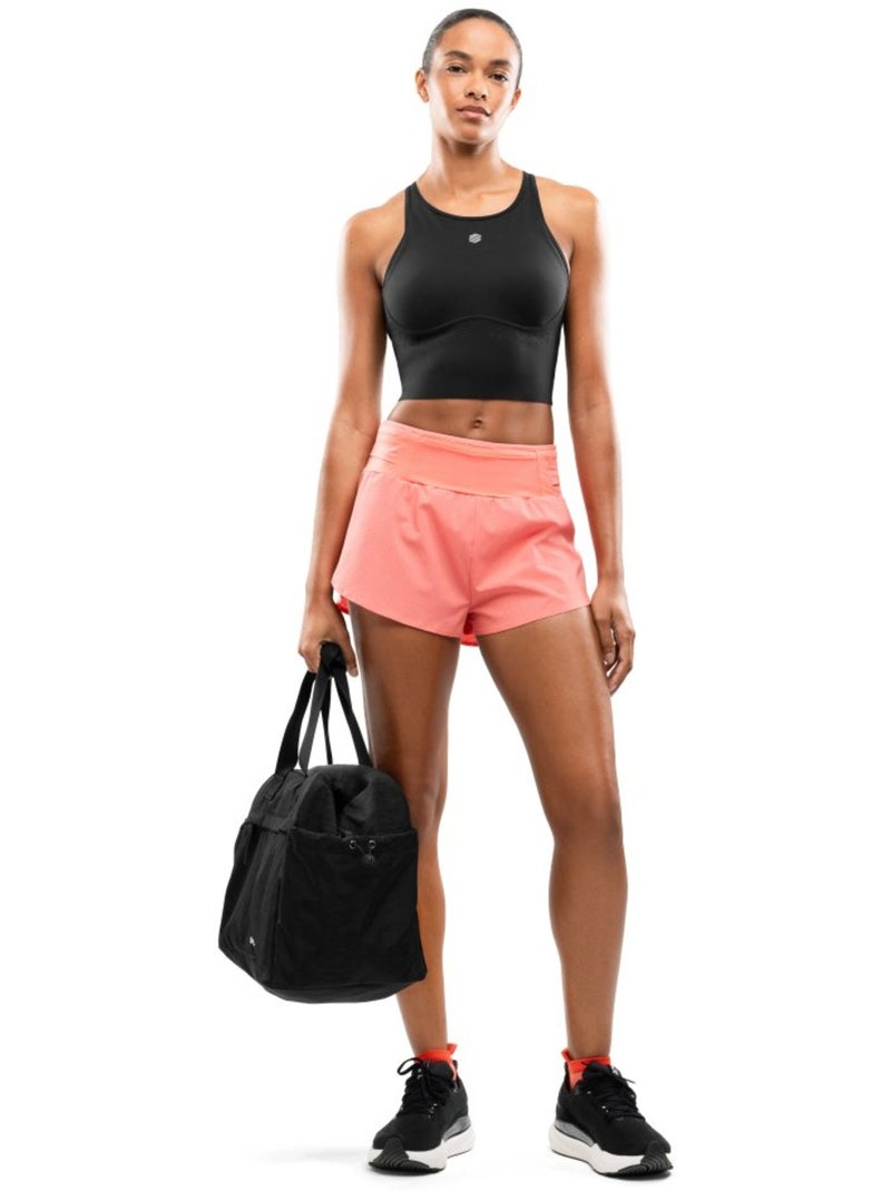 Canotta da corsa da donna fitness donna namib Nero - Kiabi