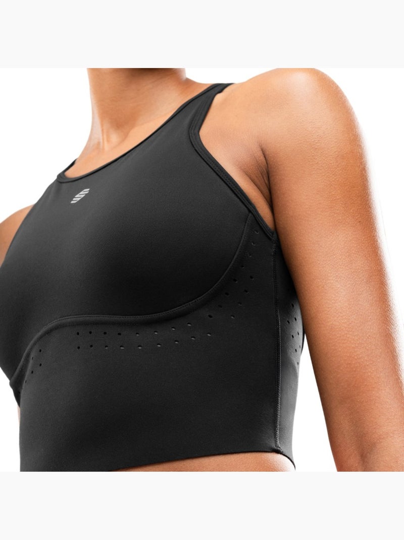 Canotta da corsa da donna fitness donna namib Nero - Kiabi
