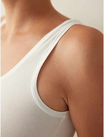 Canotta da donna in misto cotone con spalline regolabili penti