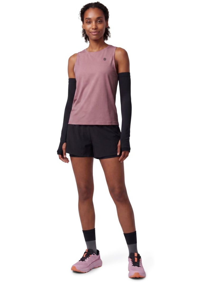 Canotta da trail running da donna escursionismo donna volt-w Viola - Kiabi