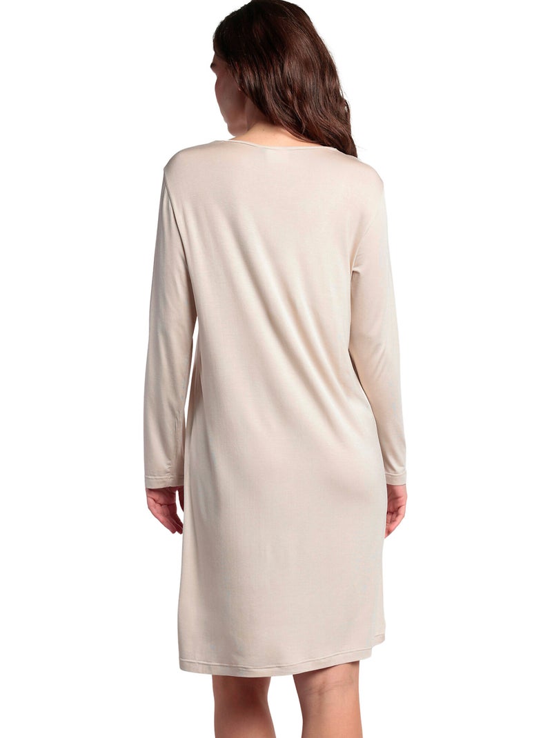 Canotta di lusso a maniche lunghe ADMAS LUXURY per donna Ecru - Kiabi