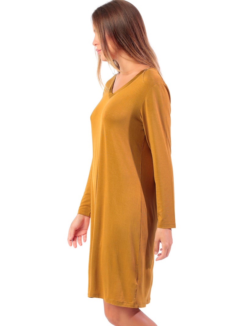 Canotta di lusso a maniche lunghe ADMAS LUXURY per donna Marrone - Kiabi