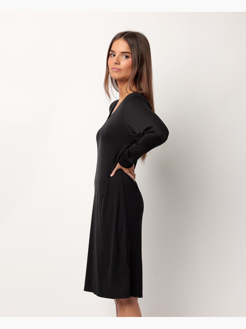 Canotta di lusso a maniche lunghe ADMAS LUXURY per donna Nero - Kiabi