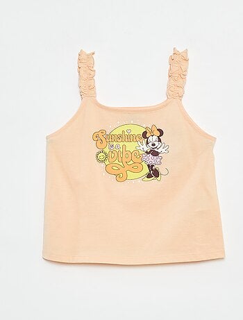Canotta 'Disney' con spalline a volant