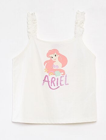 Canotta 'Disney' con spalline a volant