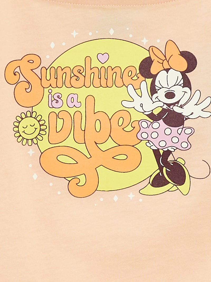 Canotta 'Disney' con volant sulle spalline ARANCIONE - Kiabi