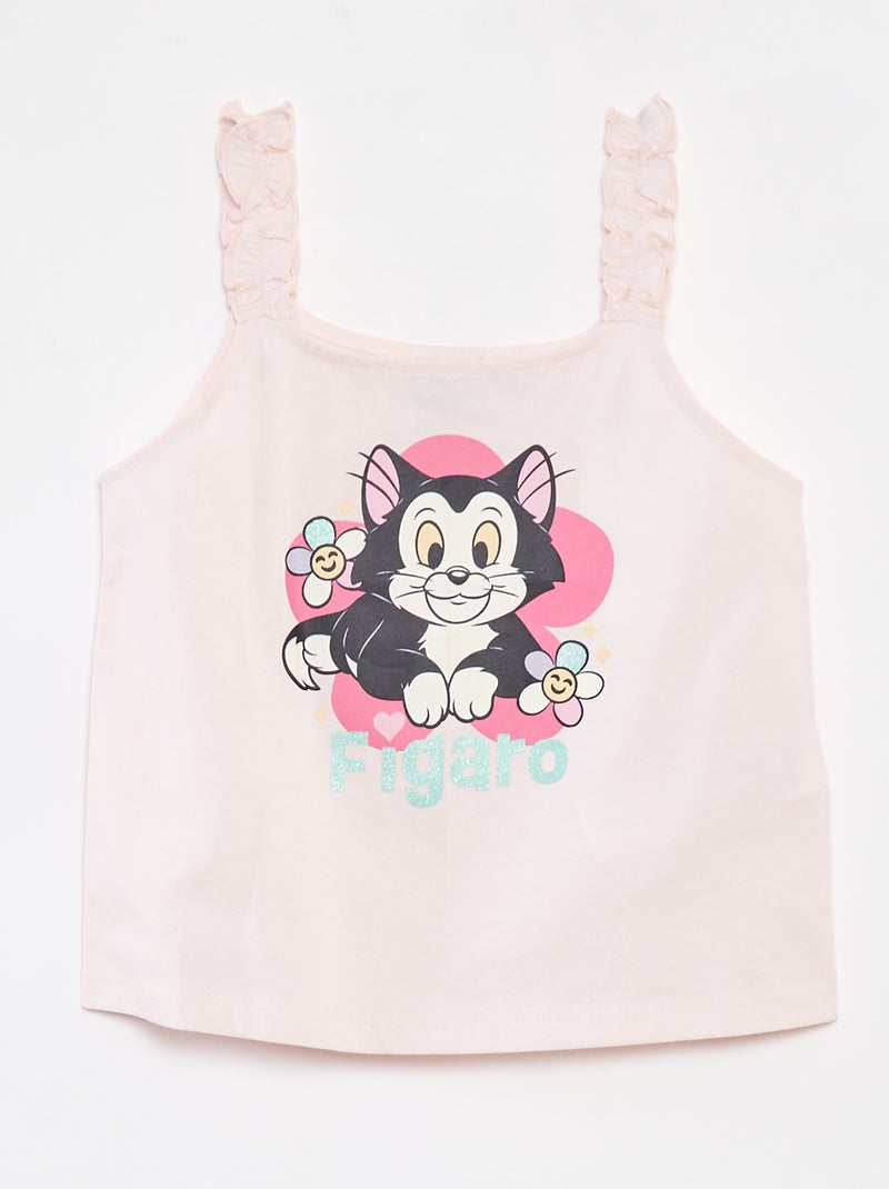 Canotta 'Disney' con volant sulle spalline ROSA - Kiabi