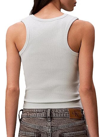 Canotta Donna Calvin Klein Jeans con Etichetta Tessuta