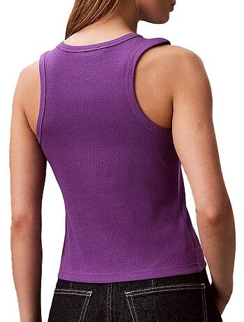 Canotta Donna Calvin Klein Jeans con Etichetta Tessuta