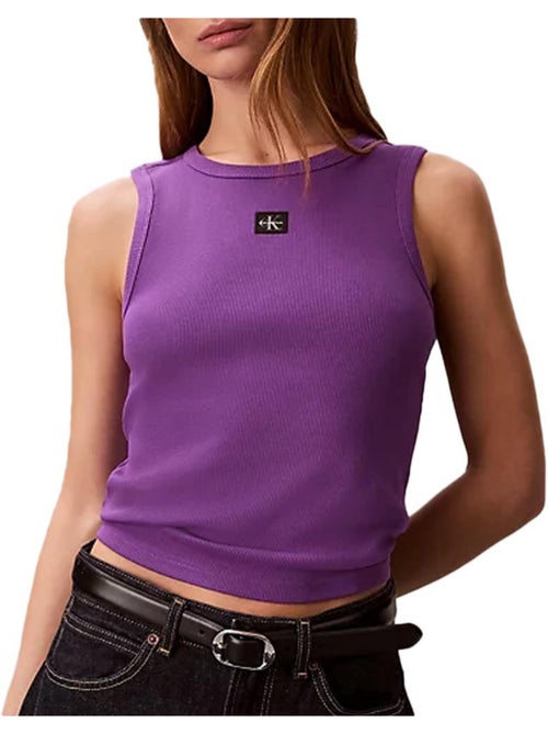 Canotta Donna Calvin Klein Jeans con Etichetta Tessuta - Kiabi