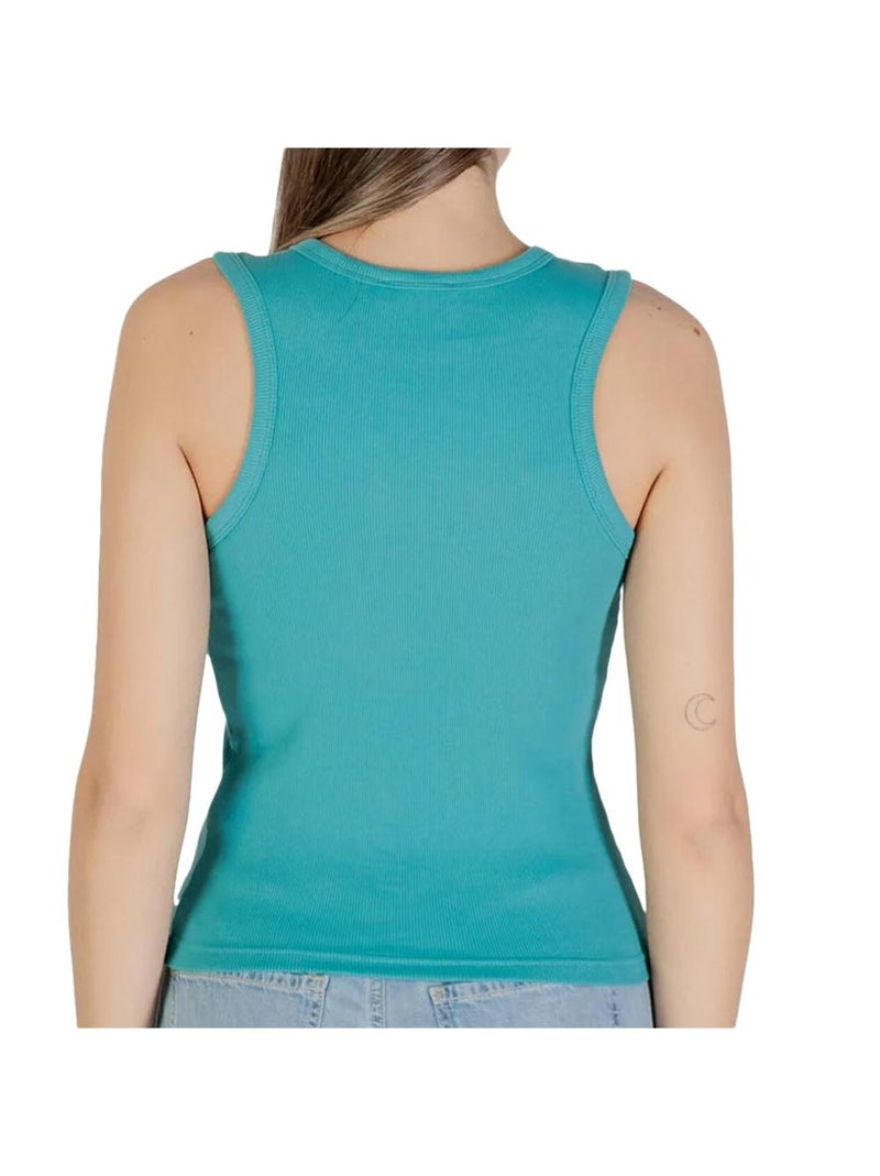 Canotta Donna Calvin Klein Jeans con Logo Blu - Kiabi