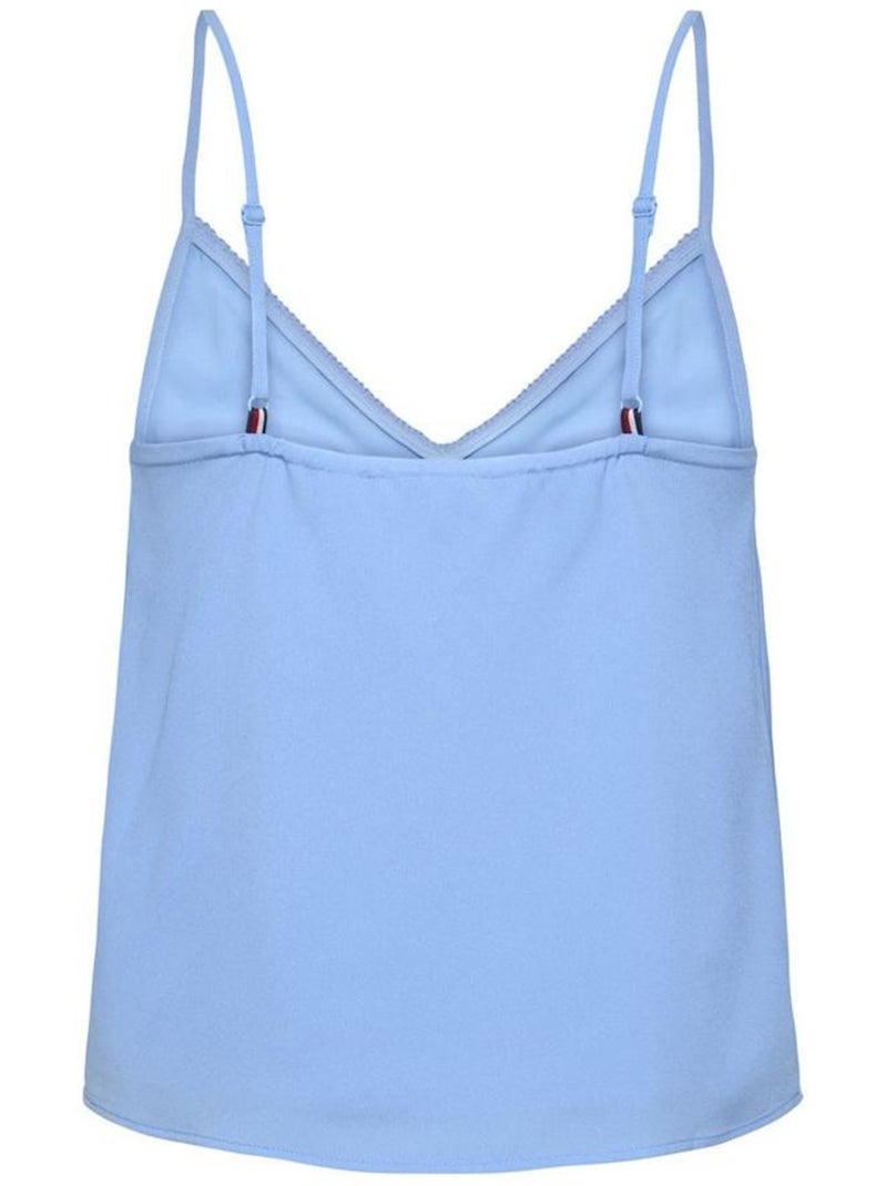 Canotta Donna Tommy Hilfiger in Cotone Biologico Blu - Kiabi