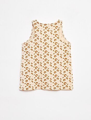 Canotta en jersey stampato