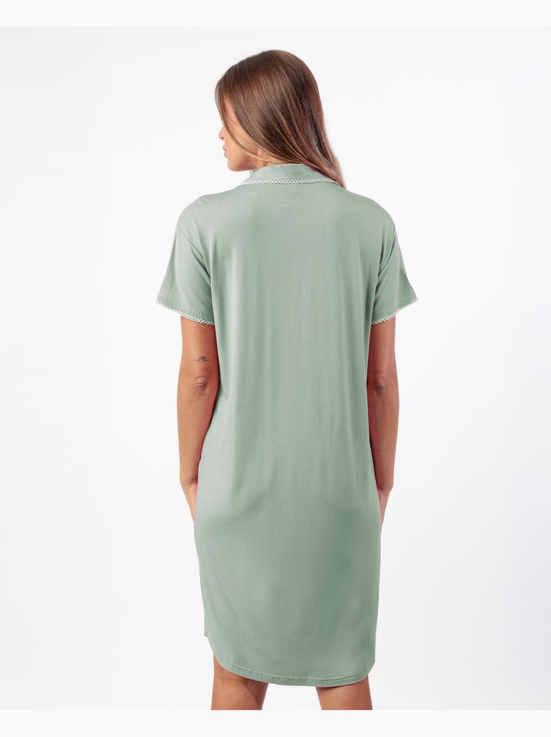 Canotta estiva classica a maniche corte da donna ADMAS CLASSIC Menta - Kiabi