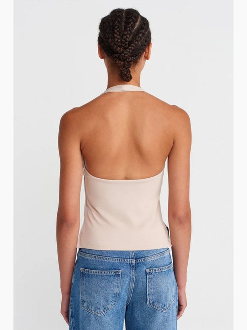 Canotta halter con cut-out dilvin - Kiabi