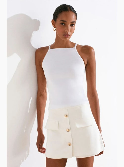 Canotta halter in maglia con fiocco dilvin - Kiabi