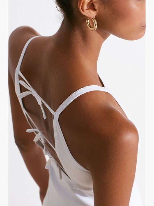Canotta halter in maglia con fiocco dilvin - Kiabi