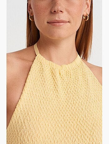 Canotta halter in maglia dilvin