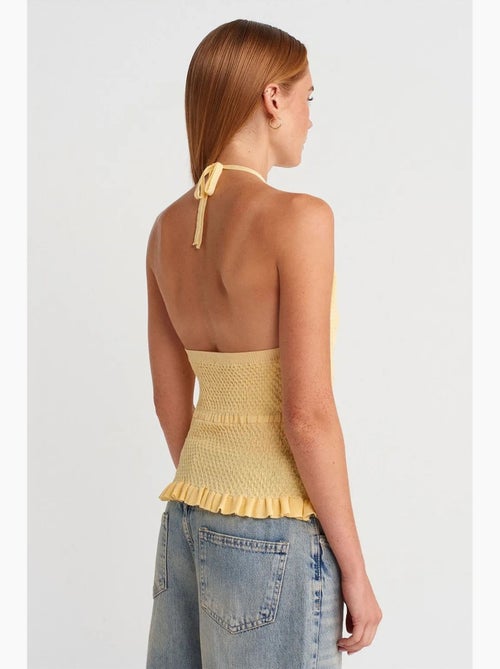 Canotta halter in maglia dilvin - Kiabi Canotta halter in maglia dilvin - Kiabi