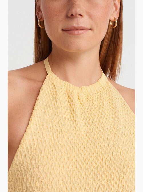 Canotta halter in maglia dilvin - Kiabi Canotta halter in maglia dilvin - Kiabi