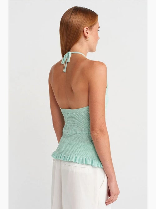 Canotta halter in maglia dilvin - Kiabi Canotta halter in maglia dilvin - Kiabi