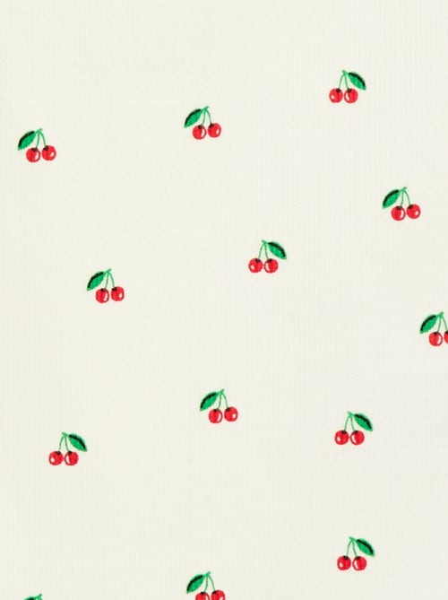 Canotta in costina di cotone all-over - Kiabi