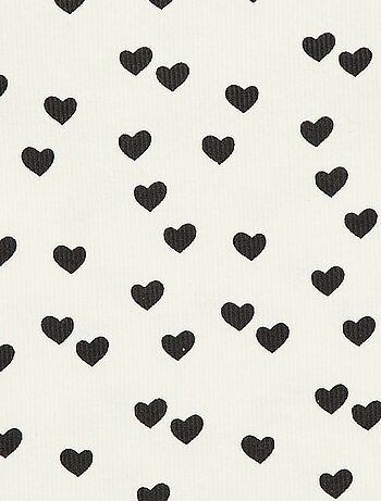 Canotta in costina di cotone all-over