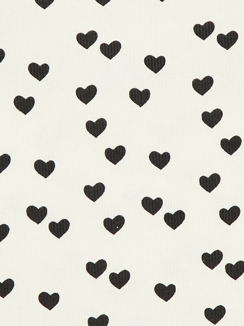 Canotta in costina di cotone all-over - Kiabi