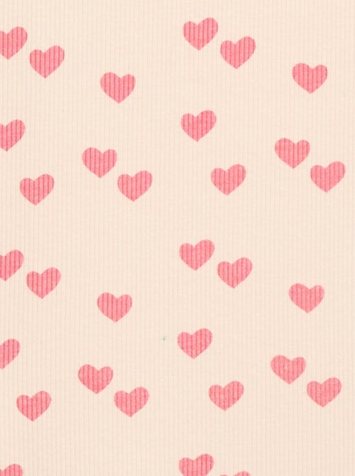 Canotta in costina di cotone all-over - Kiabi